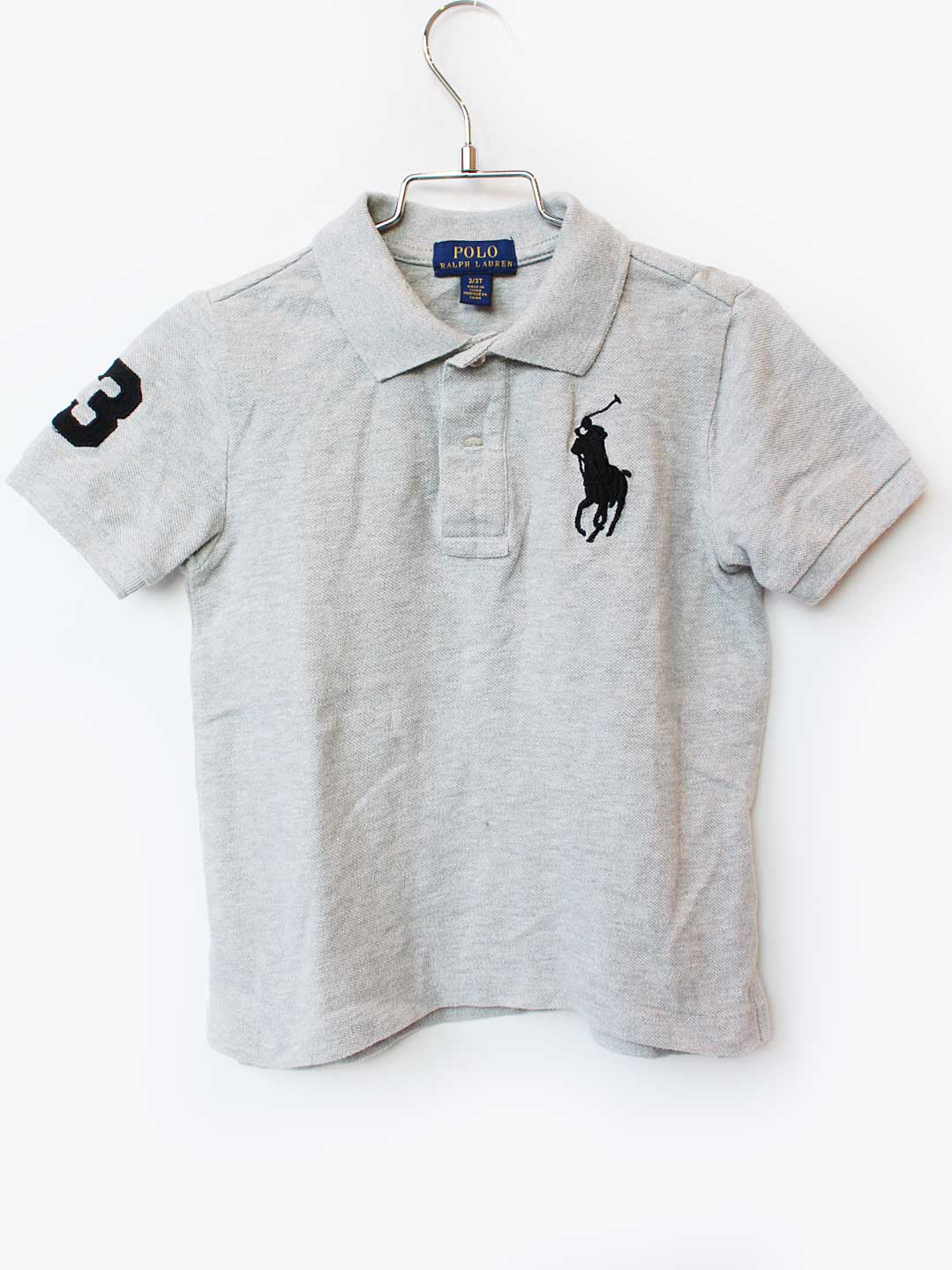 Short Sleeves - ラルフローレン 半袖ポロシャツ 100cm キッズ 男児 グレー【中古】★