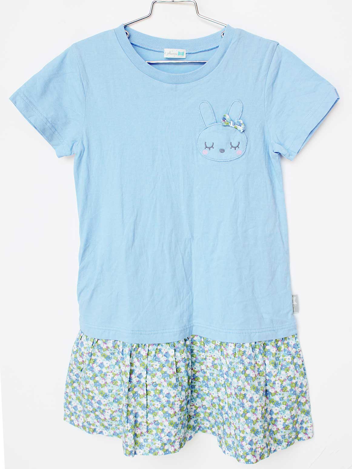 Short Sleeves - ケーピー 半袖ワンピース 130cm キッズ 女児 ブルー【中古】★