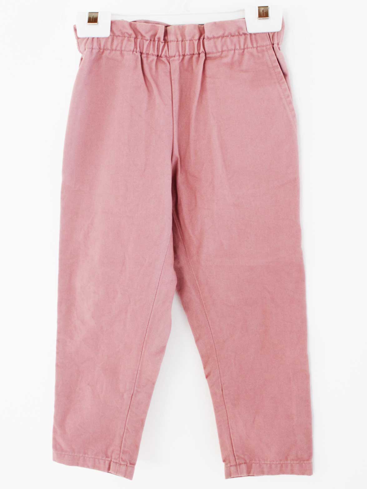 五分裤 - 【値下げ!】ボンポワン ロングパンツ 104cm キッズ 女児 ピンク【中古】★