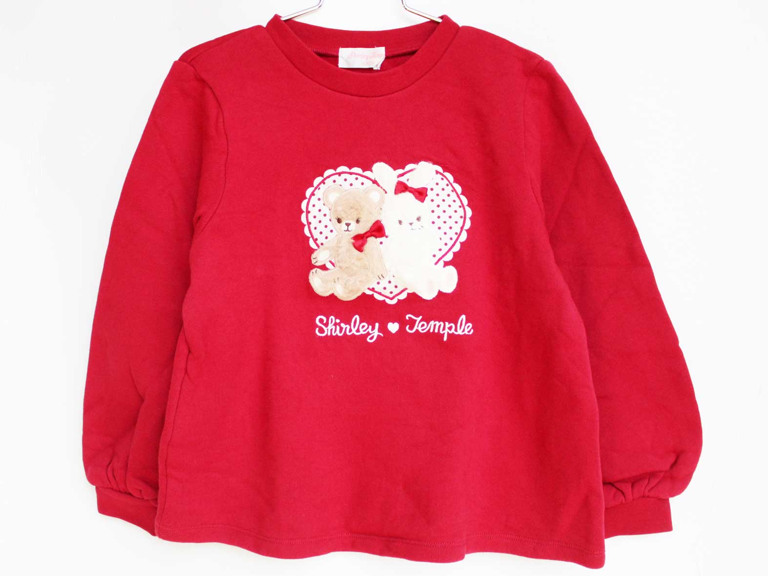 シャーリーテンプル トレーナー 130cm キッズ 女児 赤【中古】★