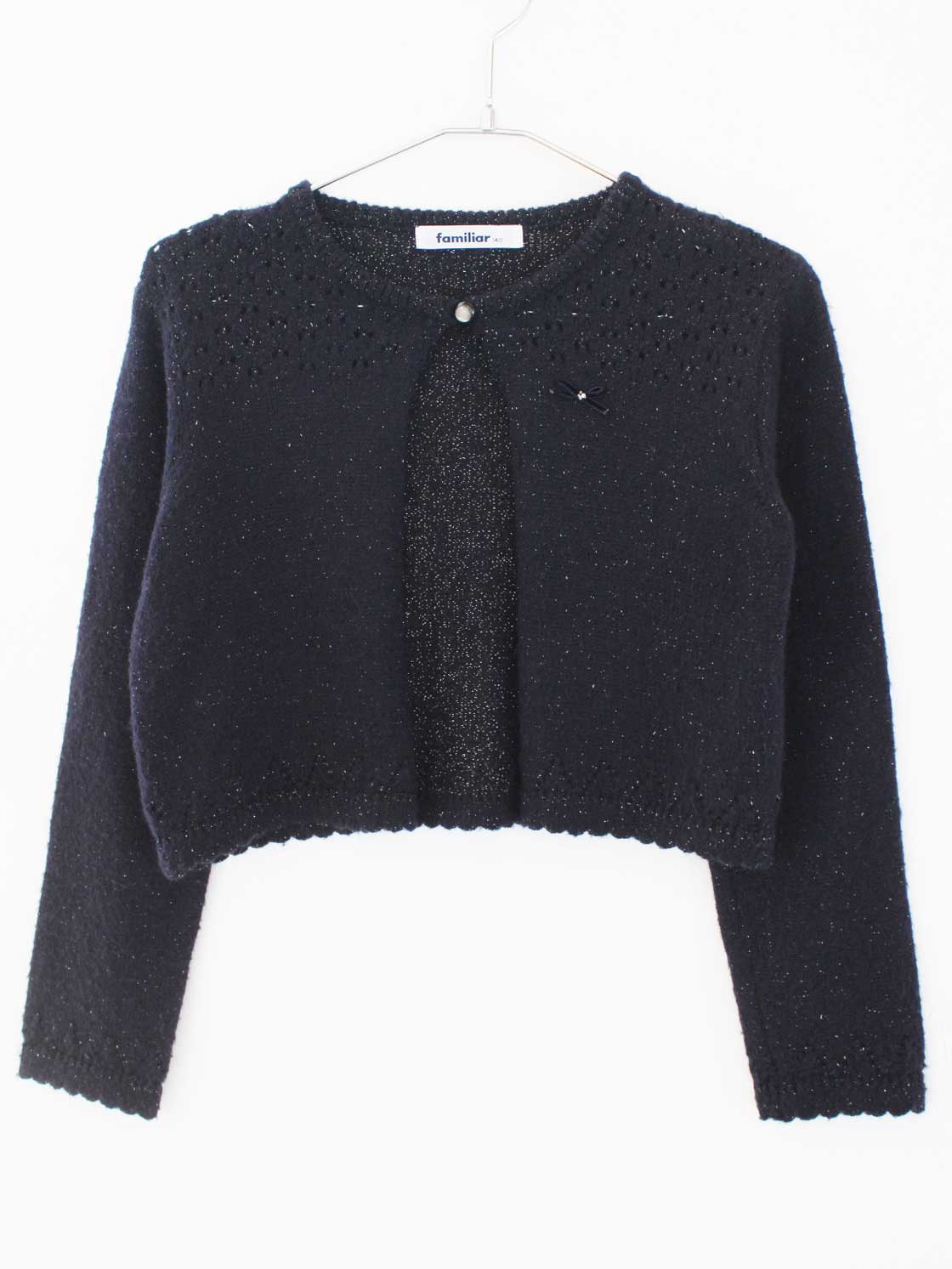 ファミリア ボレロ 140cm キッズ 女児 紺【中古】★