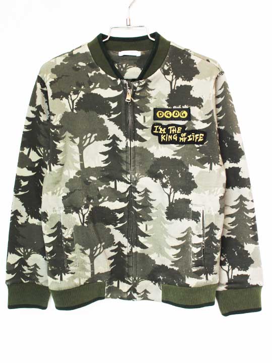 【新規SALE!】ドルチェアンドガッバーナ スウェットブルゾン 113-119cm キッズ 男児 カーキ【中古】★