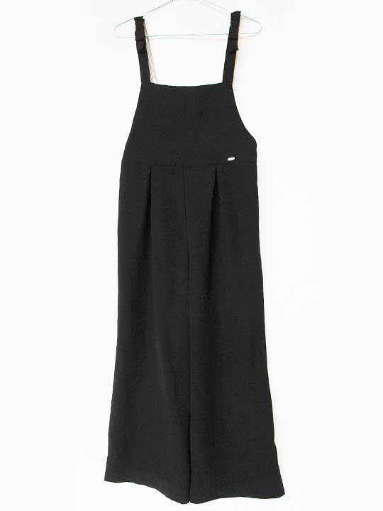 ポンポネット サロペット 160cm キッズ 女児 黒【中古】★