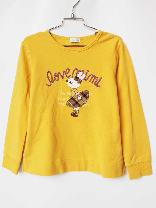 ケーピー トレーナー 130cm キッズ 女児 マスタードイエロー【中古】【新入荷!】★