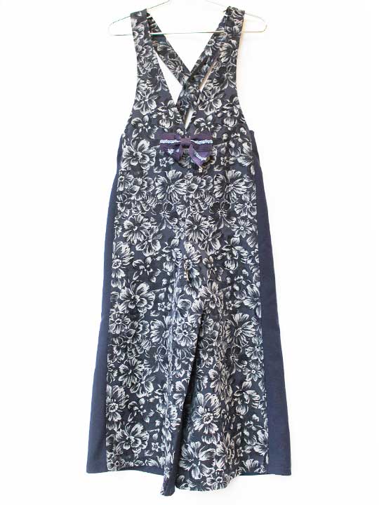 アナスイミニ サロペット 115-125cm キッズ 女児 紺【中古】★