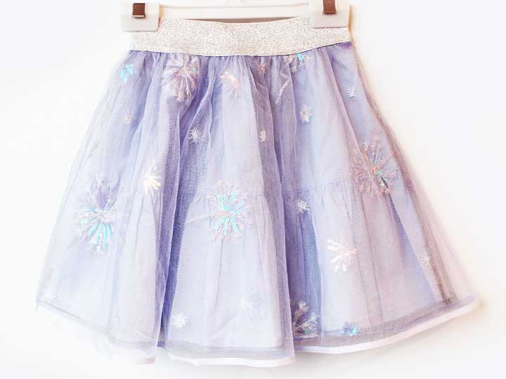 アナスイミニ チュールスカート 115-125cm キッズ 女児 紫【新品 未使用品】★