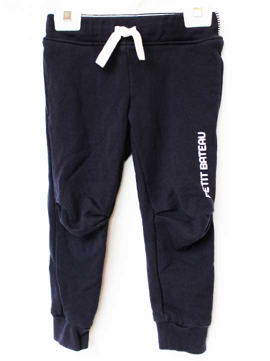 プチバトー スウェットパンツ 104cm キッズ 男児 女児 紺【中古】【新入荷!】★