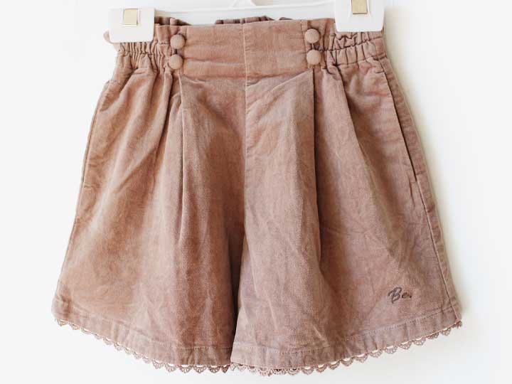 ベベ キュロットスカート 110cm キッズ 女児 ベージュ【中古】【新入荷!】★