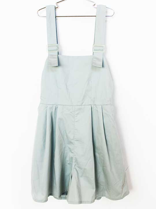 【新規値下げ!】メゾピアノ サロペット 160cm キッズ 女児 グリーン【中古】★