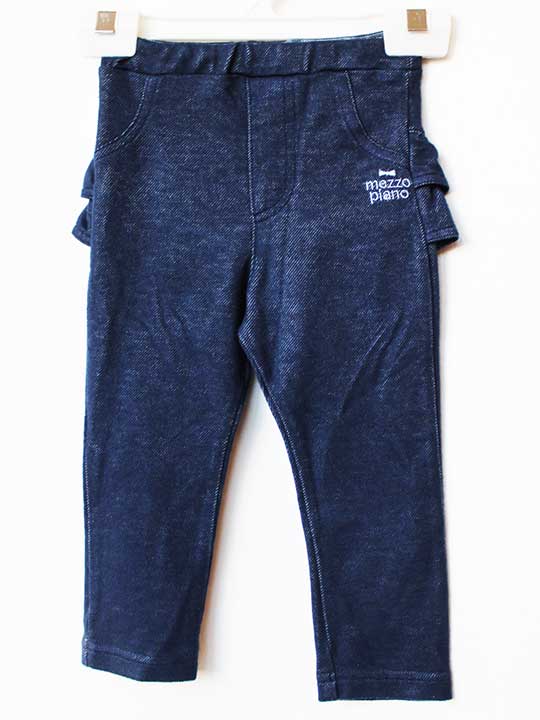 Other - メゾピアノ ロングパンツ 80cm キッズ 女児 紺【中古】★