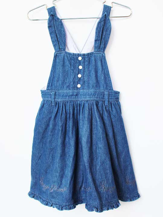 メゾピアノ ジャンパースカート 110cm キッズ 女児 インディゴブルー【中古】【新入荷!】★