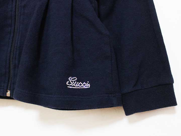 【SALE!】グッチ パーカー 80-85cm キッズ 女児 紺【中古】★