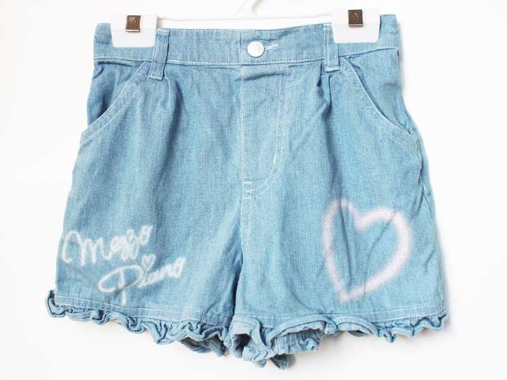 Short Pants - メゾピアノ ショートパンツ 130cm キッズ 女児 ブルー【中古】★