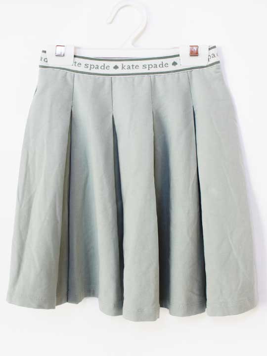喇叭裙 - ケイトスペードニューヨーク スカート 140cm キッズ 女児 グリーン【中古】★