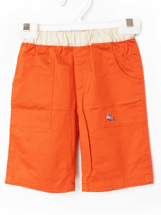Half Pants, Shorts - ファミリア ハーフパンツ 90cm キッズ 男児 オレンジ【中古】★