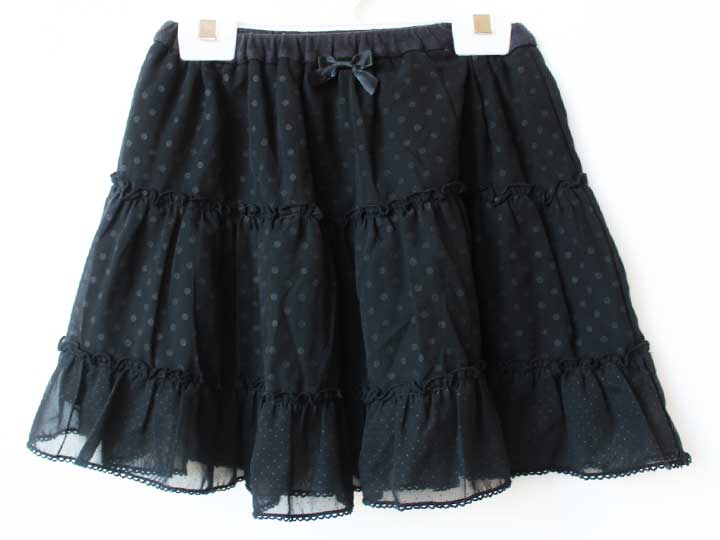 Rakuten - シャーリーテンプル スカート 120cm キッズ 女児 黒【中古】★