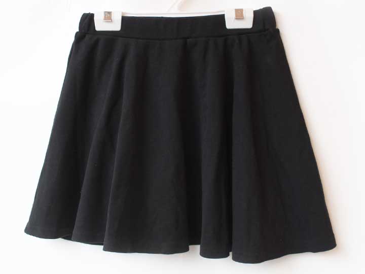 Flare Skirt - ポンポネットアミ スカート 150cm キッズ 女児 黒【中古】★