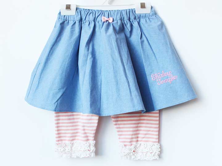 Rakuten - シャーリーテンプル スカッツ 110cm キッズ 女児 ブルー×ピンク【中古】★