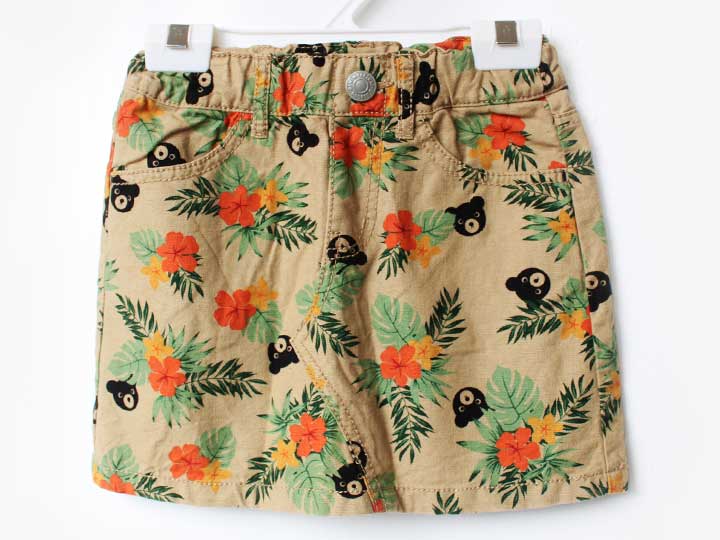 Tight Skirt - ミキハウスダブルB スカート 100-110cm キッズ 女児 ベージュ【中古】★