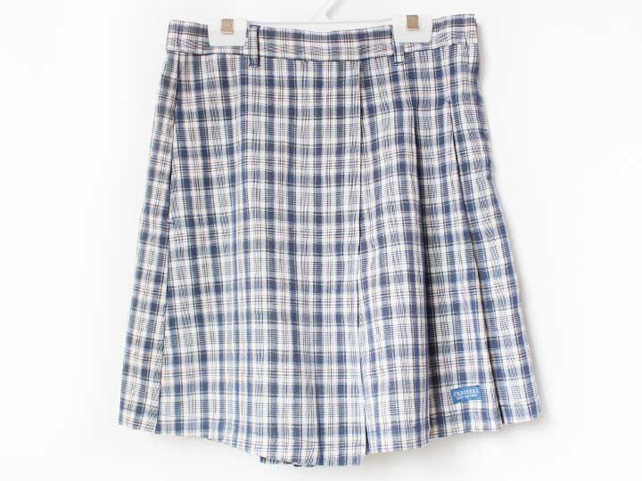 Culottes - ポンポネット ラップキュロットスカート 160cm キッズ 女児 ブルー×白【中古】★