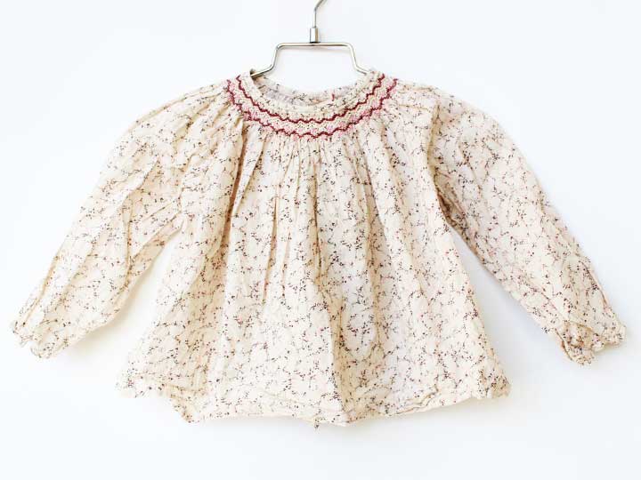 ボンポワン 長袖ブラウス 86cm キッズ 女児 ピンクベージュ【中古】【新入荷!】★