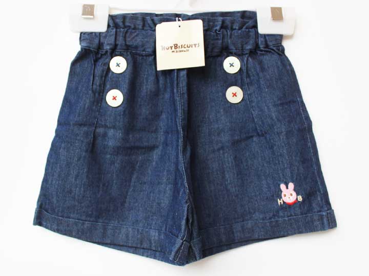 ホットビスケッツ キュロットスカート 80cm キッズ 女児 紺【新品 未使用品】【新入荷!】★