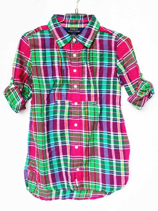 Rakuten - ラルフローレン 長袖シャツ 120cm キッズ 女児 ピンク系【中古】★
