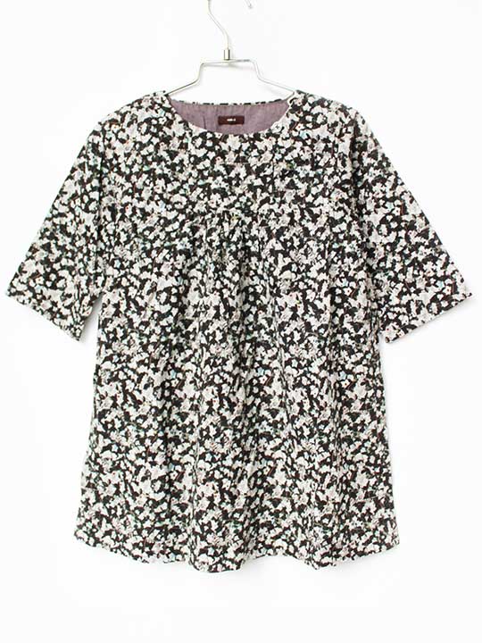 Rakuten - マキエ 七分袖ワンピース 100cm キッズ 女児 こげ茶【中古】★