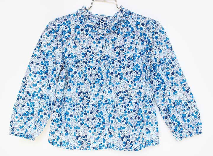 Long-Sleeved - ジャカディ 長袖ブラウス 104cm キッズ 女児 ブルー【中古】★