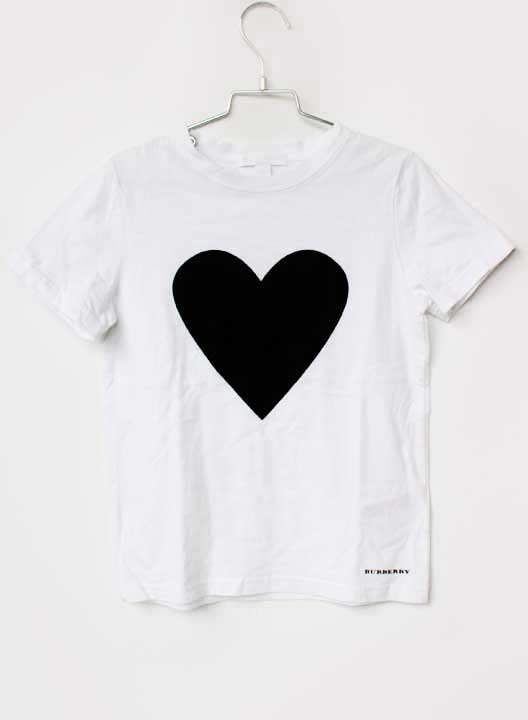 バーバリー 半袖Tシャツ 128cm キッズ 女児 白【中古】【新入荷!】★