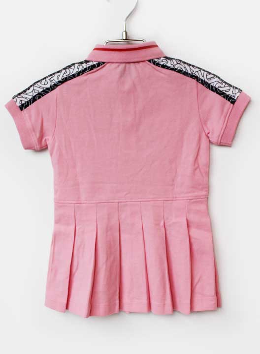 【新規SALE!】バーバリー 半袖ワンピース 80cm キッズ 女児 ピンク【新品 未使用品】★