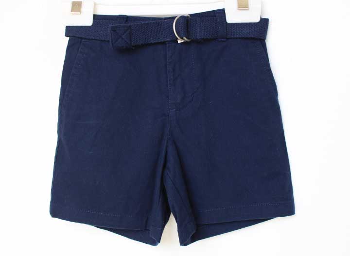 Half Pants, Shorts - ラルフローレン ベルト付きハーフパンツ 90cm キッズ 男児 紺【中古】【新入荷!】★