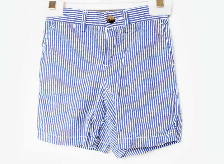 Short Pants - ラルフローレン ハーフパンツ 90cm キッズ 男児 ブルー×白【中古】【新入荷!】★