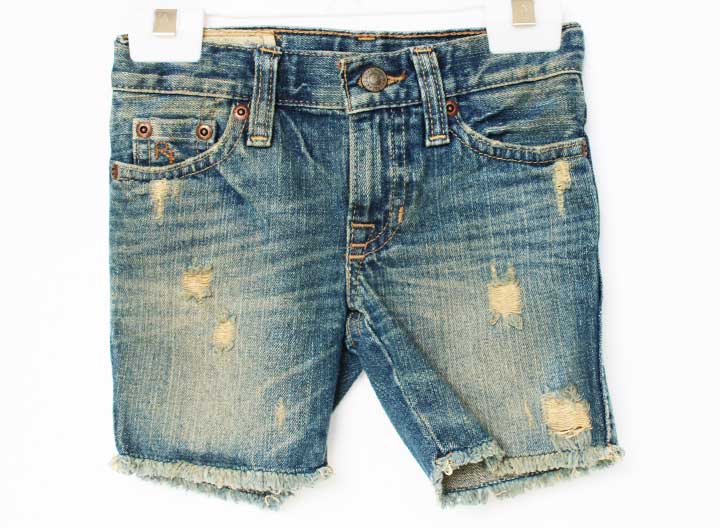 Half Pants, Shorts - ラルフローレン ハーフパンツ 90cm キッズ 男児 インディゴブルー【中古】【新入荷!】★