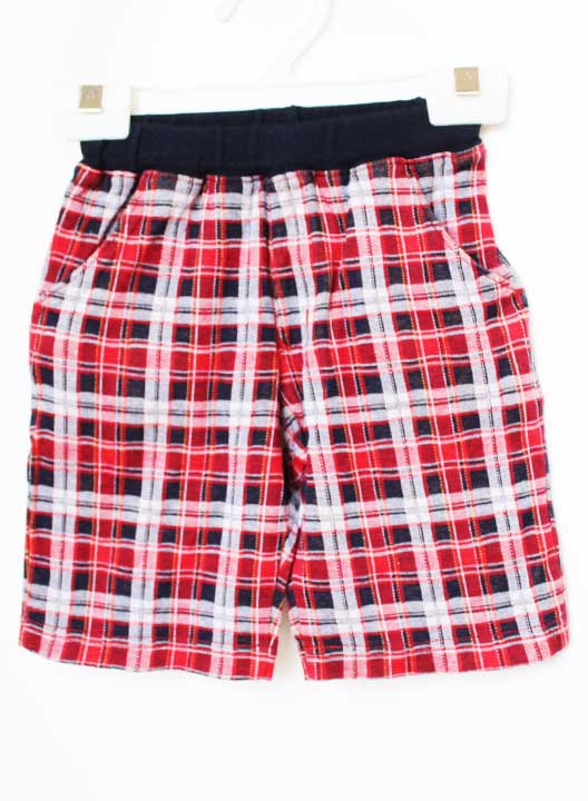 Short Pants - ファミリア ハーフパンツ 90cm キッズ 男児 赤×紺【中古】【新入荷!】★