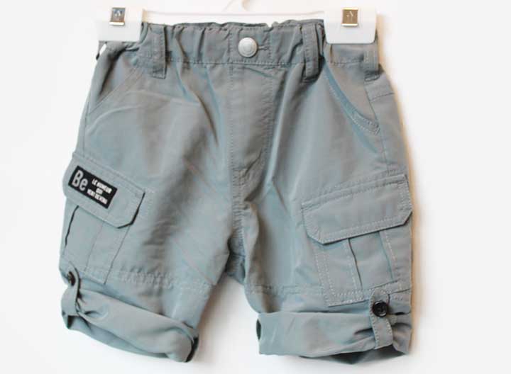 Half Pants, Shorts - ベベ ハーフパンツ 90cm キッズ 男児 グレー【中古】【新入荷!】★