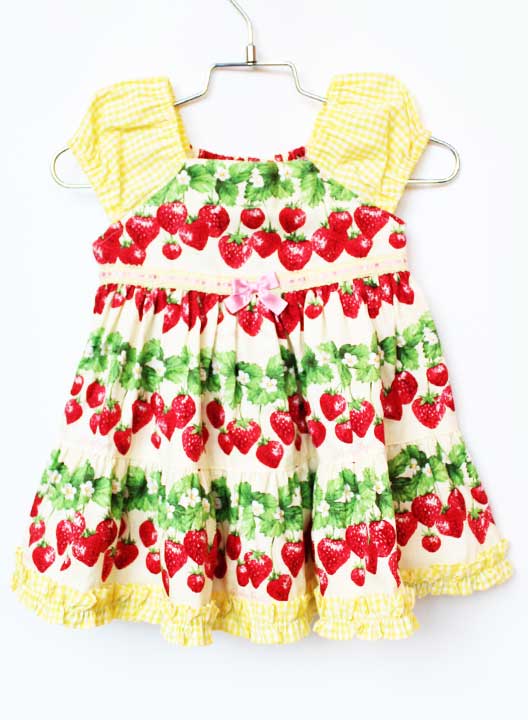 Rakuten - シャーリーテンプル ノースリーブワンピース 80cm キッズ 女児 黄色【中古】★