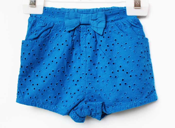 Rakuten - プチバトー ショートパンツ 74cm キッズ 女児 ブルー【中古】★