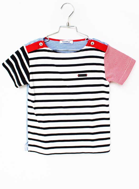 新品未開封 familiar ボーダー 半袖Tシャツ 楽天市場】ボーダー Tシャツ 赤（ブランドファミリア）（キッズ