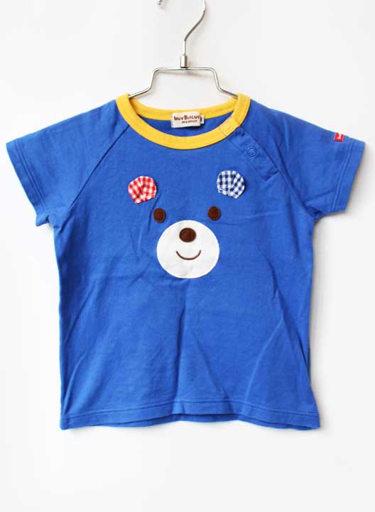 ホットビスケッツ 半袖Tシャツ 80cm キッズ 男児 ブルー【中古】★