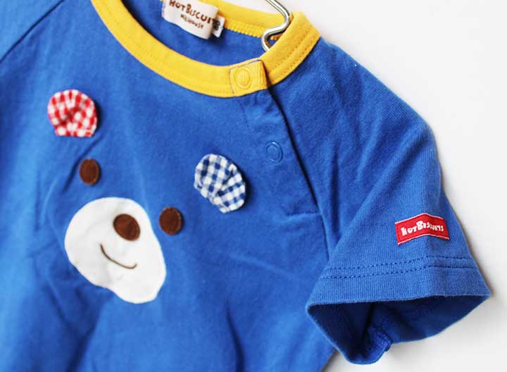ホットビスケッツ 半袖Tシャツ 80cm キッズ 男児 ブルー【中古】★