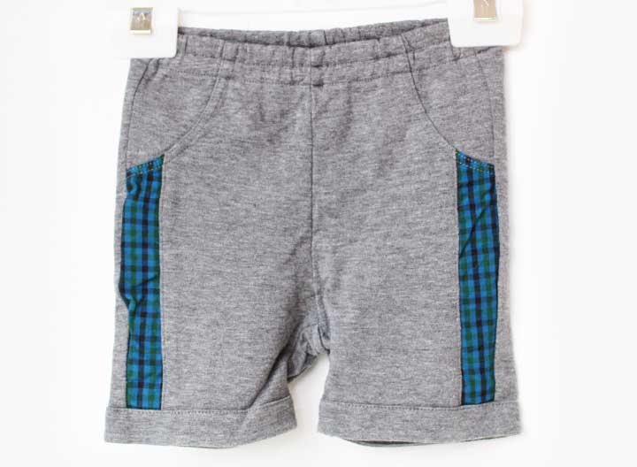 Short Pants - ファミリア ハーフパンツ 70cm キッズ 男児 グレー【中古】【新入荷!】★