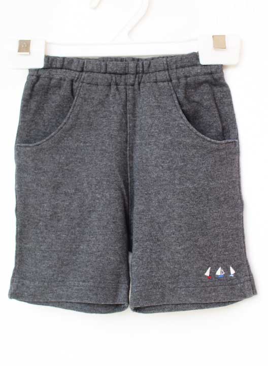 Short Pants - ファミリア ハーフパンツ 80cm キッズ 男児 グレー【中古】【新入荷!】★