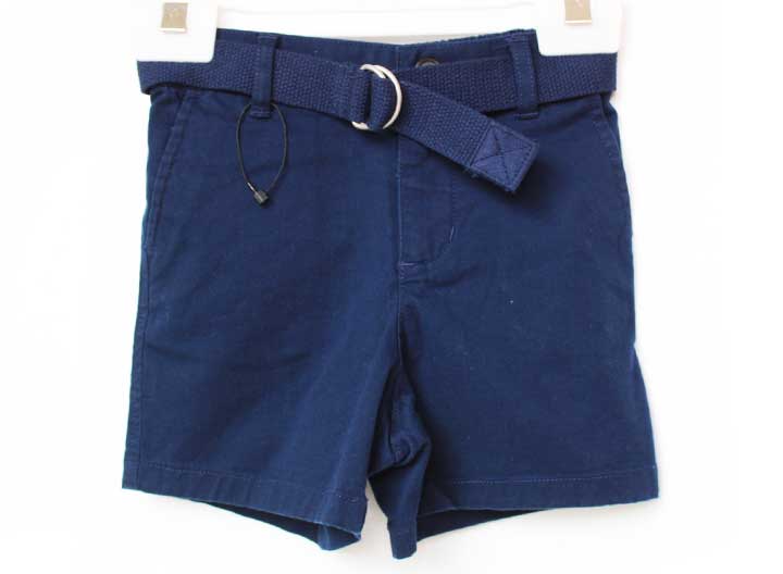 Short Pants - ラルフローレン ベルト付きハーフパンツ 80cm キッズ 男児 紺【中古】【新入荷!】★