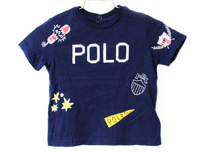 Rakuten - ラルフローレン 半袖Tシャツ 80cm キッズ 男児 女児 紺【中古】★