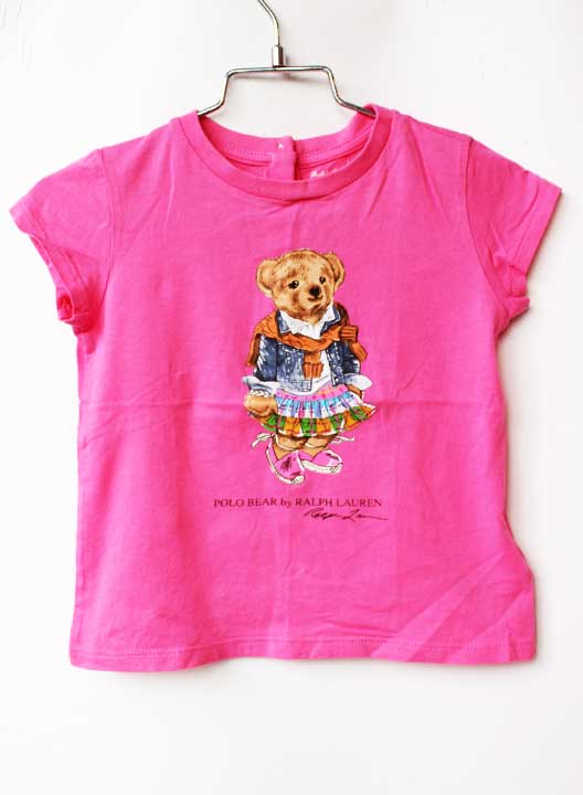 ラルフローレン 半袖Tシャツ 85cm キッズ 女児 ピンク【中古】★