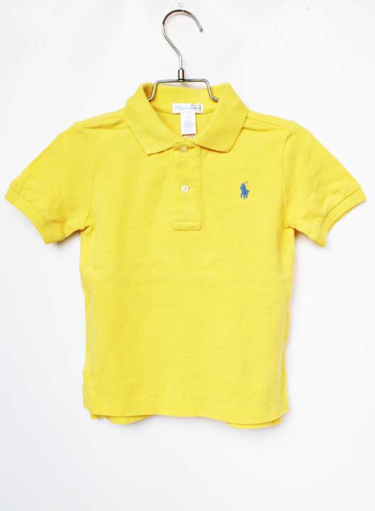 Polo Shirt - ラルフローレン 半袖ポロシャツ 90cm キッズ 男児 黄色【中古】★