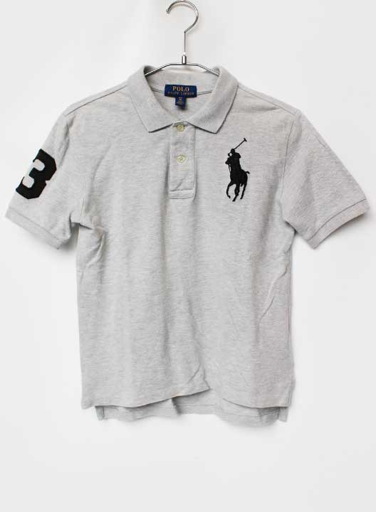 Short Sleeves - ラルフローレン 半袖ポロシャツ 140cm キッズ 男児 グレー【中古】★