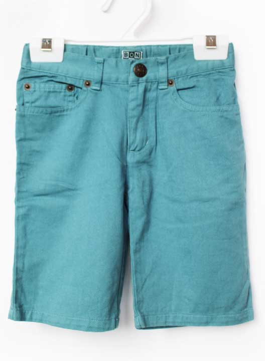 Long-Trousers, Trousers - ボントン ハーフパンツ 104cm キッズ 男児 ブルー系【中古】【新入荷!】★