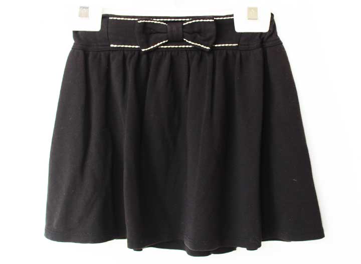 Flare Skirt - ベベ スカート 100cm キッズ 女児 黒【中古】【新入荷!】★